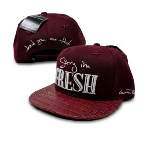 Lauren Rose Snapback I-m Fresh — weinrot