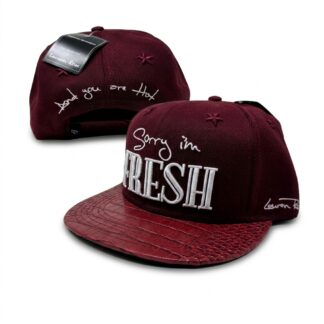 Lauren Rose Snapback I-m Fresh — weinrot