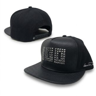 Lauren Rose Snapback Leather 100 — schwarz