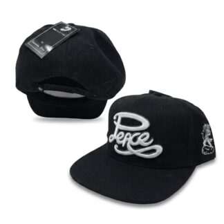 Lauren Rose Snapback Peace — schwarz