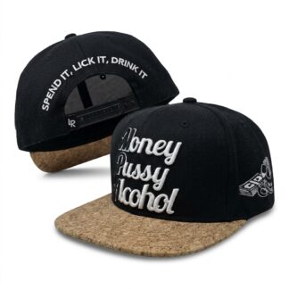 Lauren Rose Snapback Pussy- Money- Alcohol — schwarz