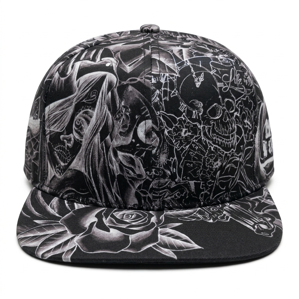 Lauren Rose Snapback Tattoo all-over — grau – Bild 2
