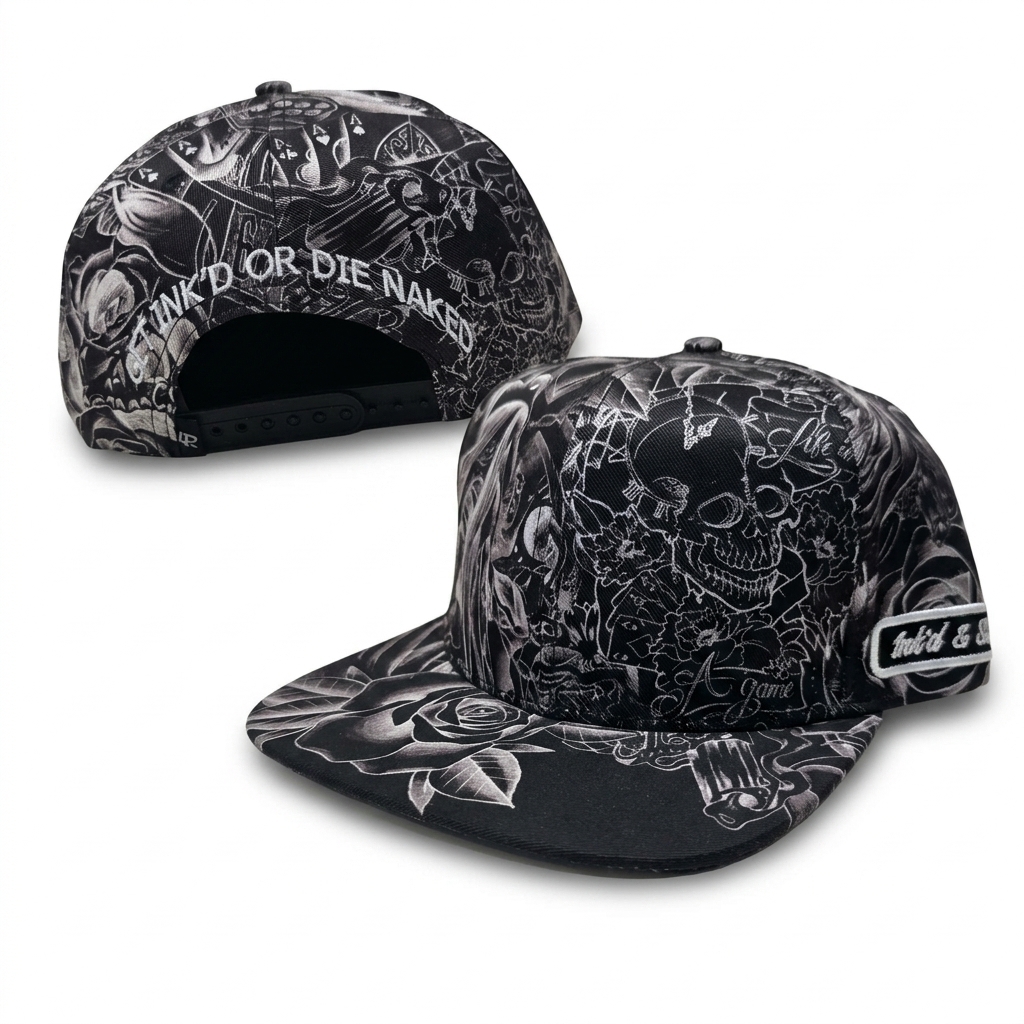 Lauren Rose Snapback Tattoo all-over — grau