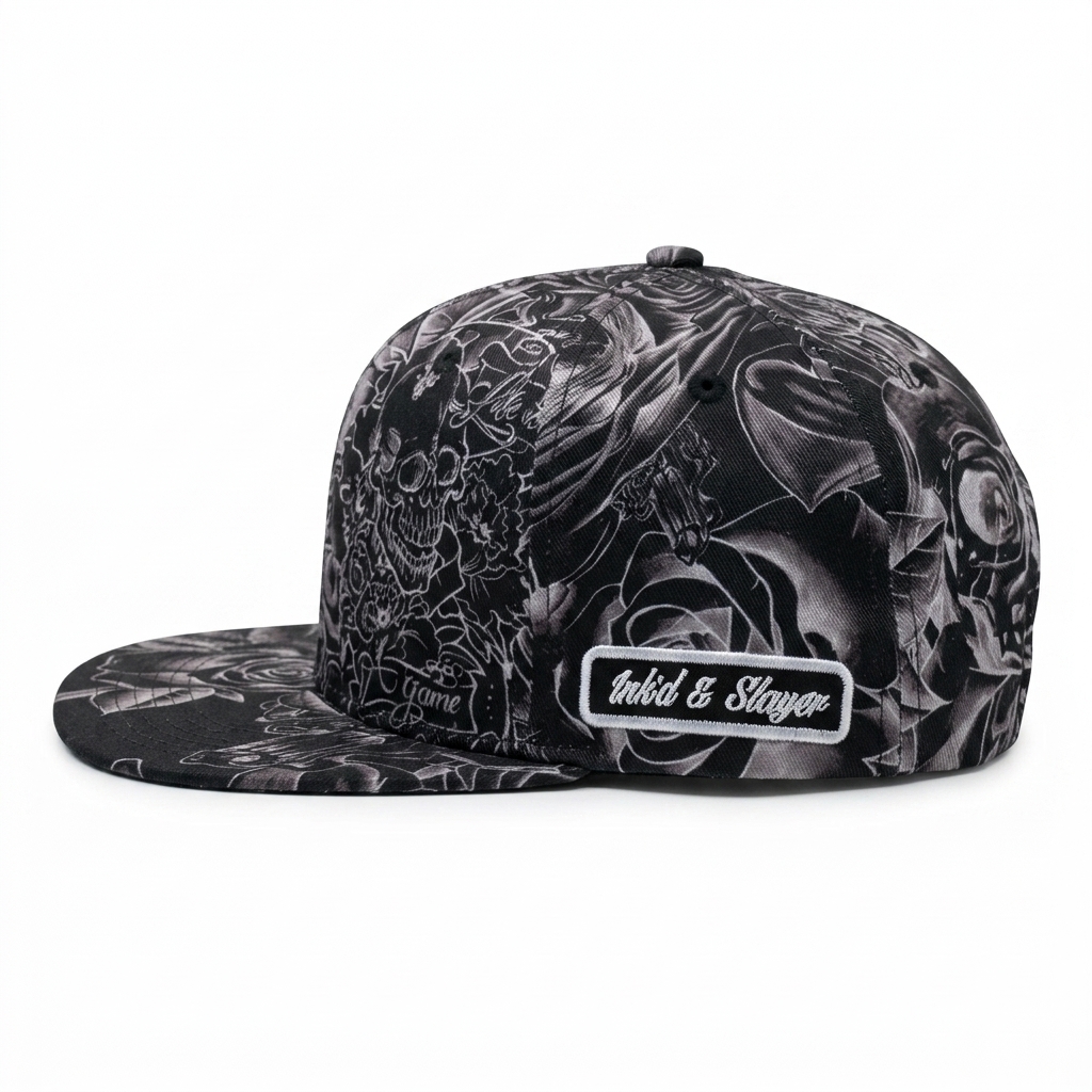 Lauren Rose Snapback Tattoo all-over — grau – Bild 3