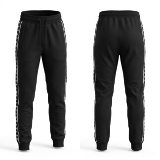Unfair Athletics Classic Label Taped Trackpant — black