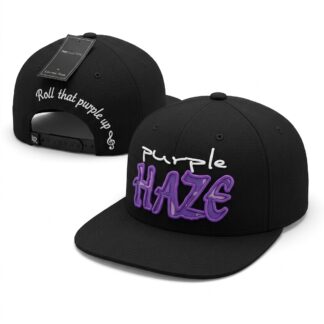 Lauren Rose Snapback Cap Purple Haze — black