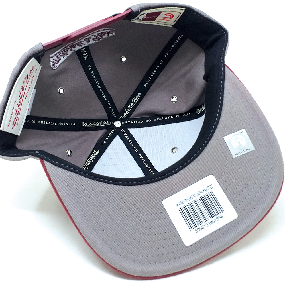 Mitchell & Ness - Atlanta Hawks Snapback Cap -grau – Bild 3