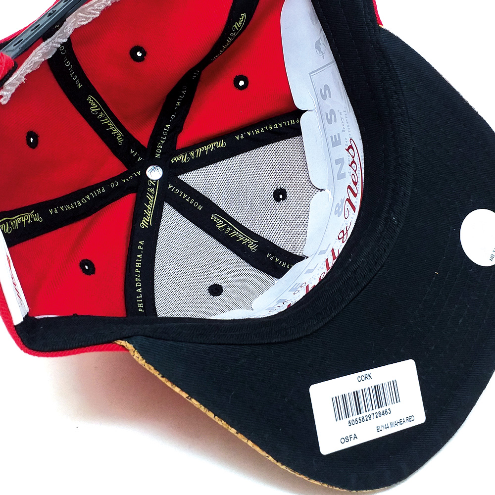 Mitchell & Ness - Heat Snapback Cap -rot-Kork – Bild 3