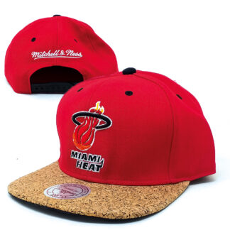 Mitchell & Ness - Heat Snapback Cap -rot-Kork
