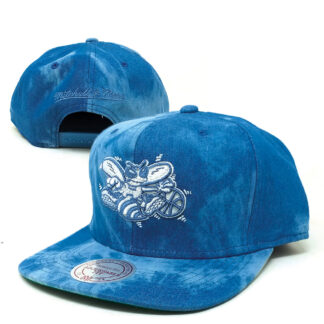 Mitchell & Ness - Hoyas Snapback Cap -blau-tiedye