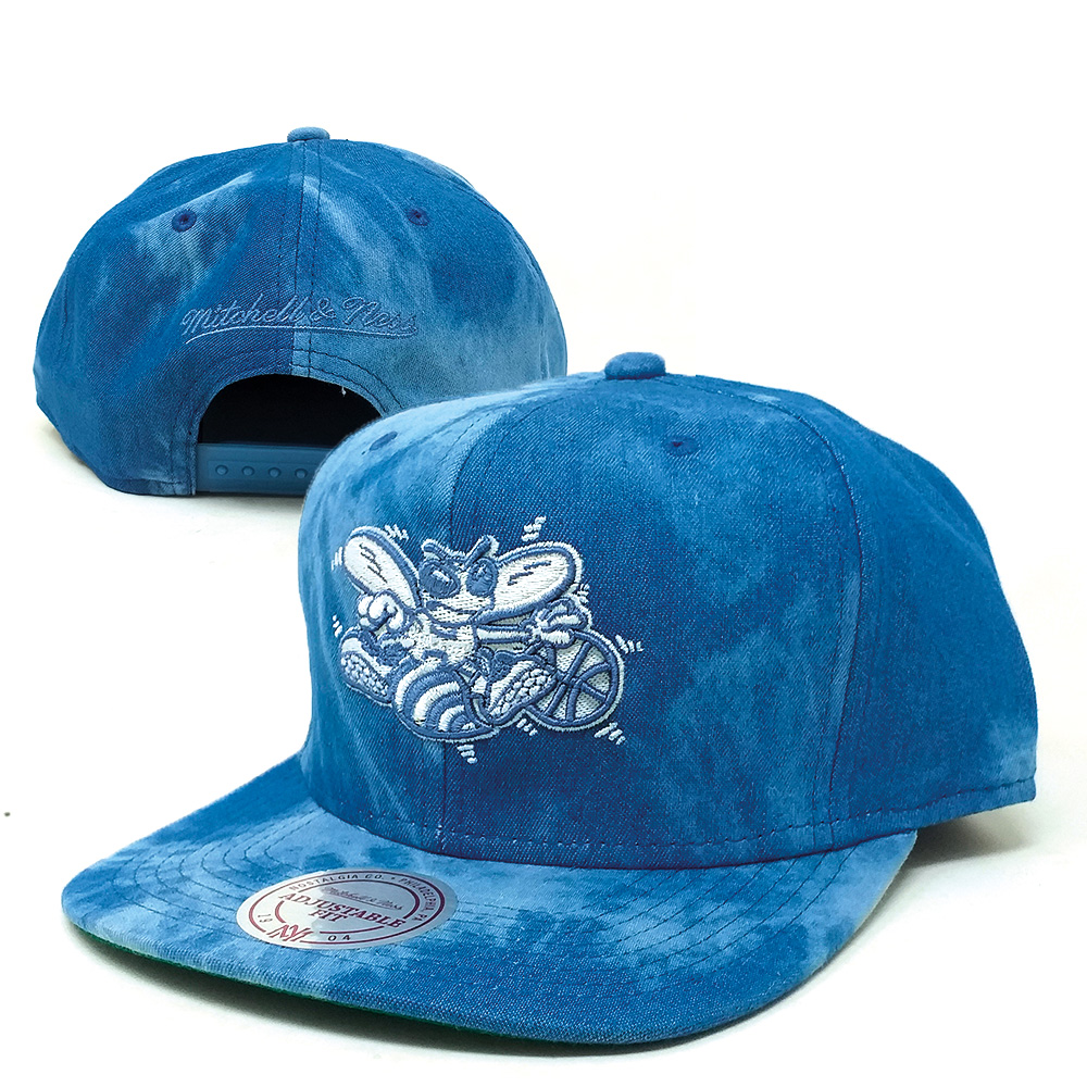 Mitchell & Ness - Hoyas Snapback Cap -blau-tiedye