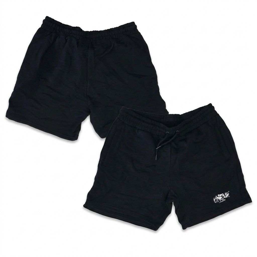 Unfair Athletics Classic Label Shorts Snowcamo — black – Bild 2