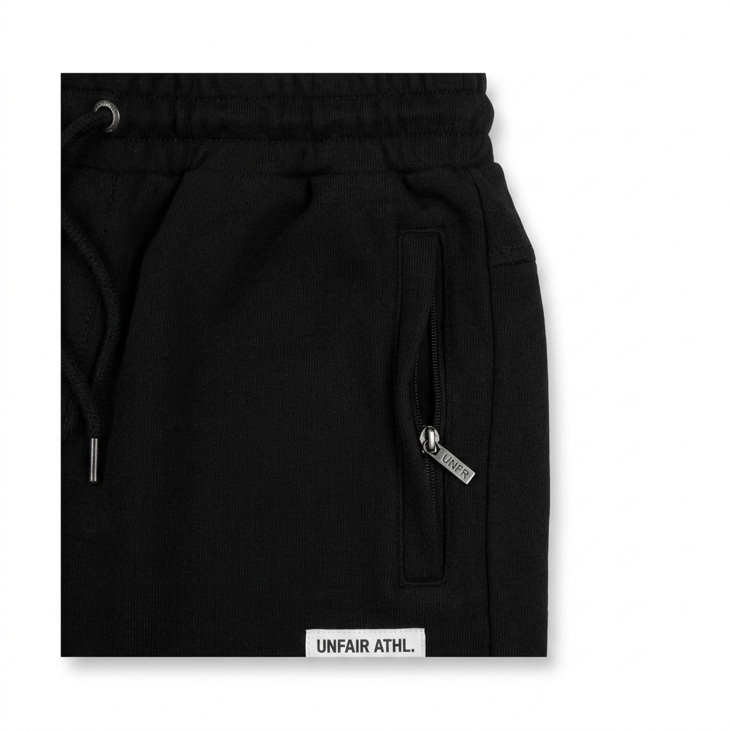 Unfair Athletics Classic Label Shorts Snowcamo — black – Bild 3