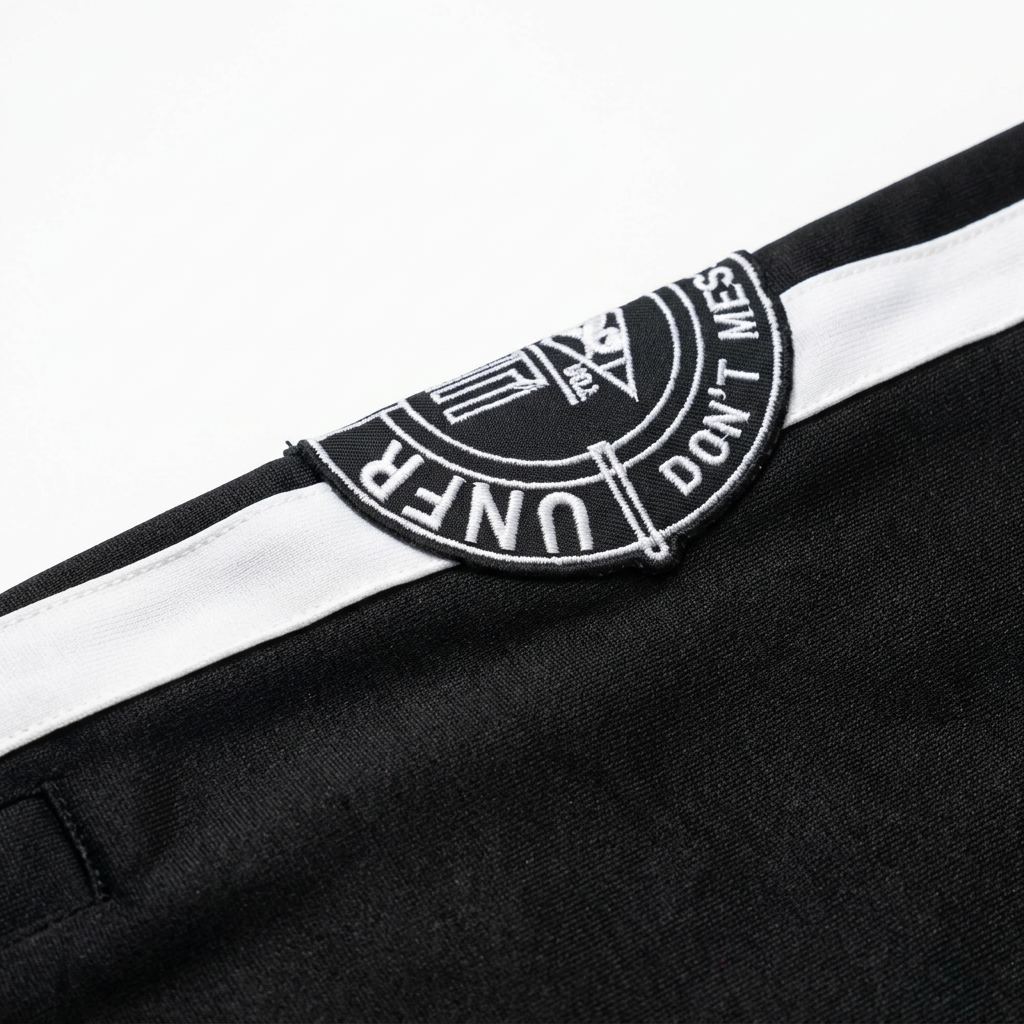 Unfair Athletics DMWU Athl- Trackpants — schwarz-weiss – Bild 3