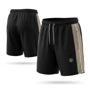 Unfair Athletics DMWU Patch Shorts — schwarz-beige