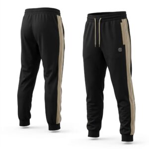 Unfair Athletics DMWU Patch Trackpants — schwarz-beige