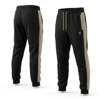 Unfair Athletics DMWU Patch Trackpants — schwarz-beige