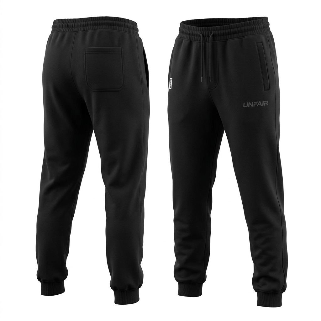 Unfair Athletics Reflektive Cotton Pants — schwarz