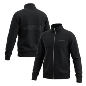 Unfair Athletics Reflektive Cotton Zipper — schwarz