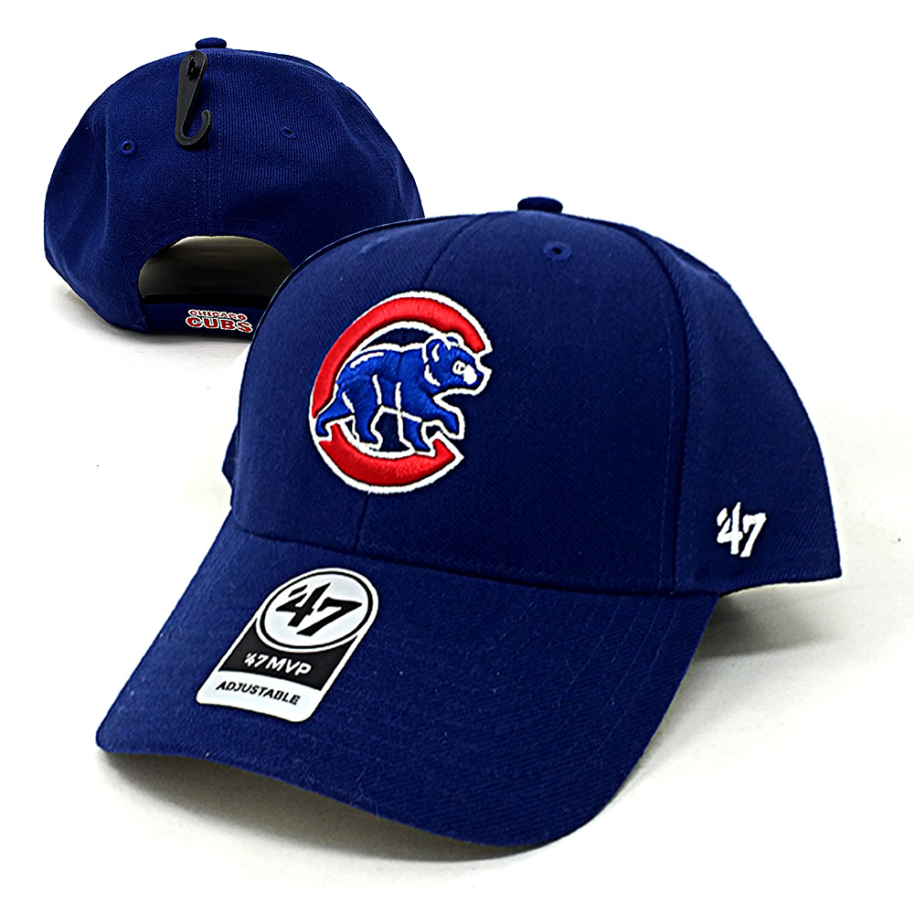 47Brand - Chicago Cubs Curved Cap - royal blau
