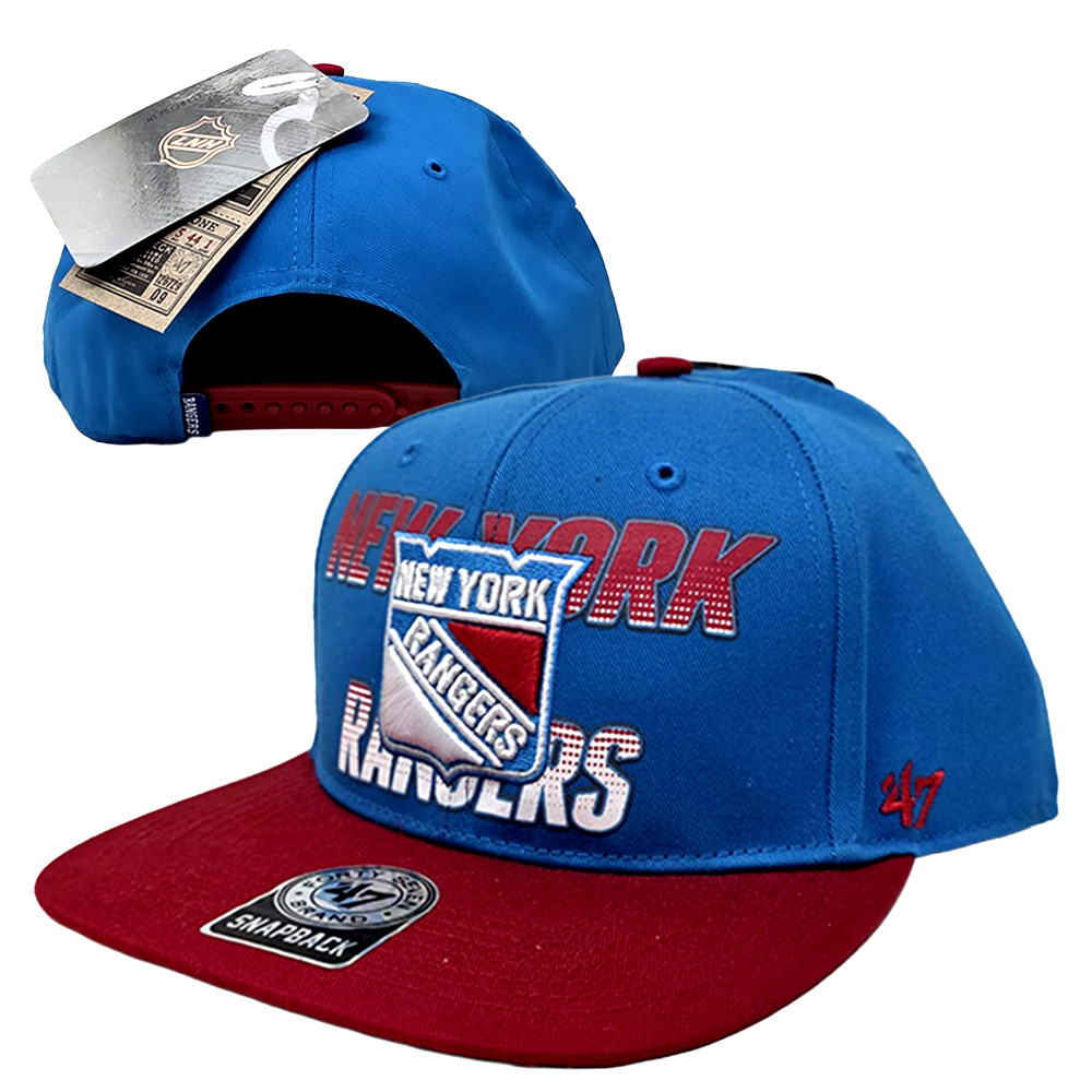47Brand - New York Rangers Snapback Cap - blau