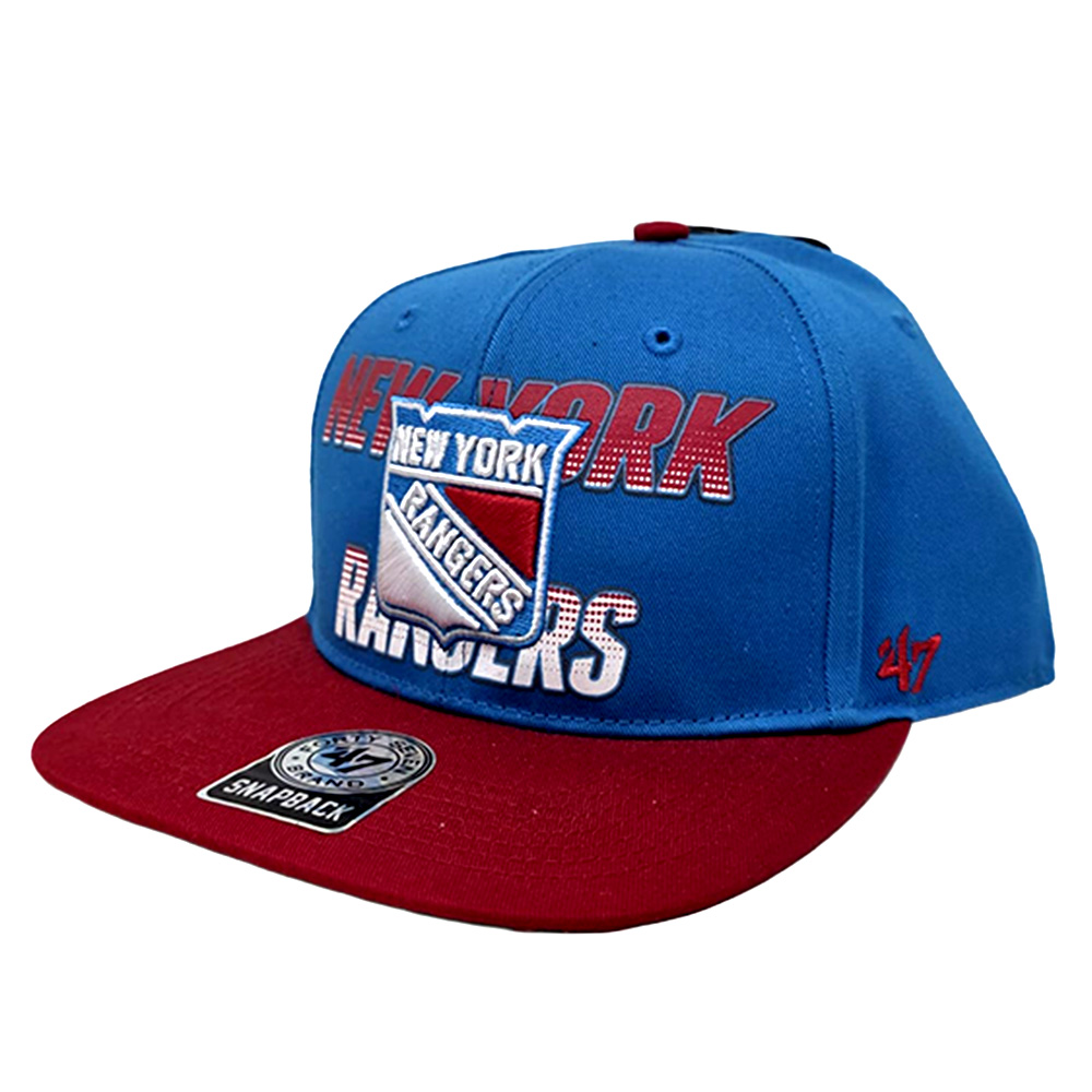 47Brand - New York Rangers Snapback Cap - blau – Bild 5
