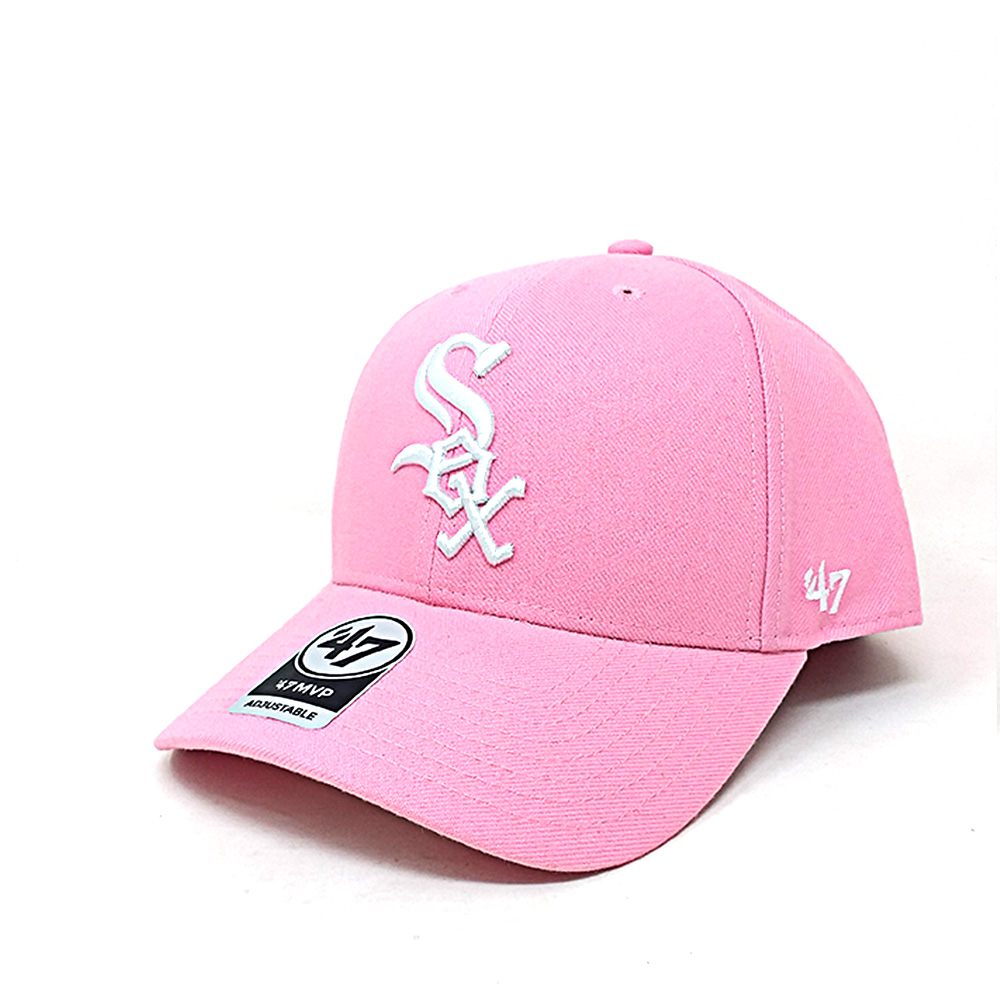 47Brand - Chicago White Sox Curved Snapback MVP Cap - rosa – Bild 4
