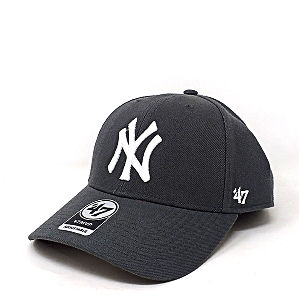 47Brand - New York Yankees Curved MVP Snapback Cap - charcoal – Bild 4