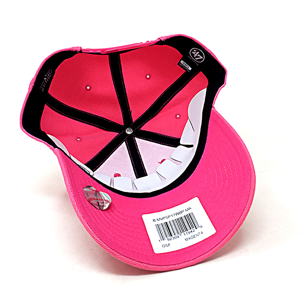 47Brand - New York Yankees Curved MVP Snapback Cap - lachs – Bild 3