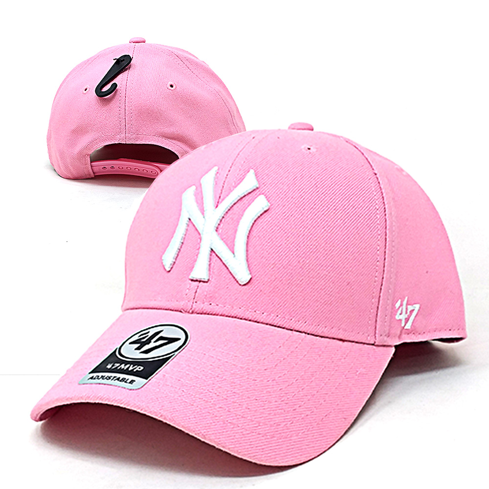 47Brand - New York Yankees Curved MVP Snapback Cap - rosa