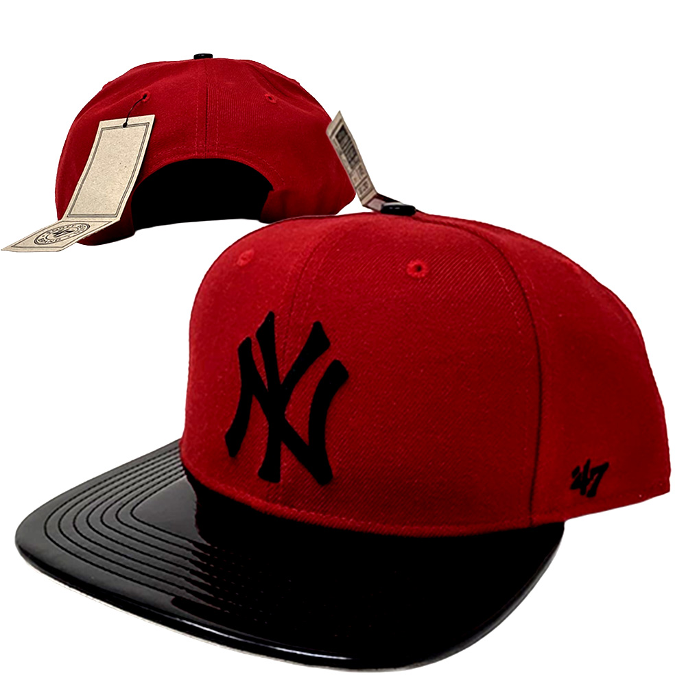 47Brand - New York Yankees Snapback SnapbackCap - rot / schwarz