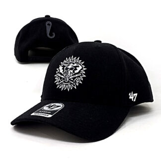 47Brand - Oakland Athletics Curved MVP Snapback Cap- schwarz