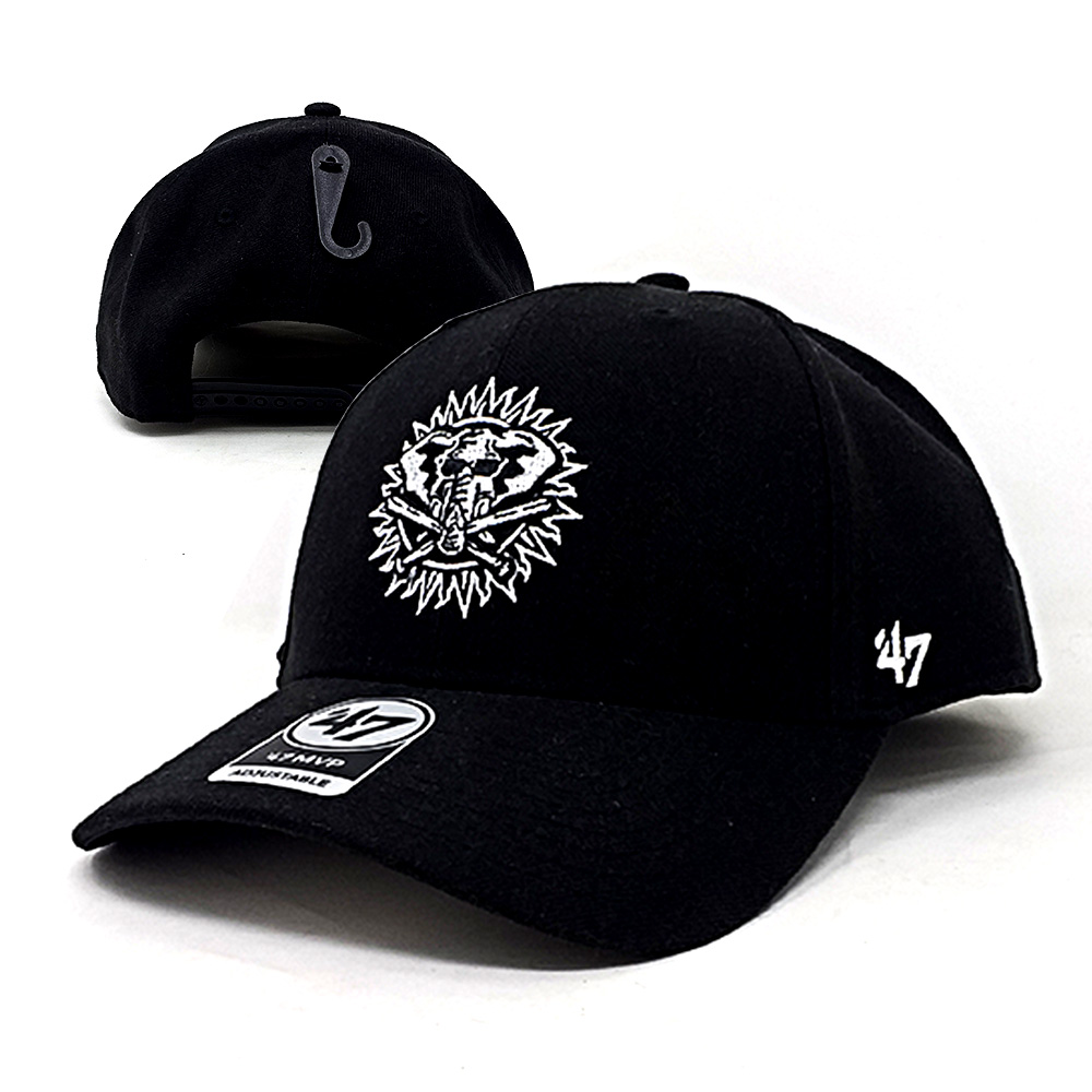 47Brand - Oakland Athletics Curved MVP Snapback Cap- schwarz