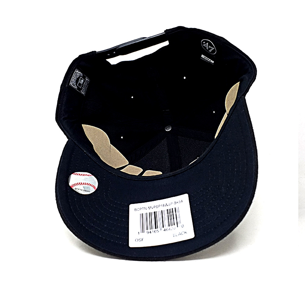 47Brand - Oakland Athletics Curved MVP Snapback Cap- schwarz – Bild 3