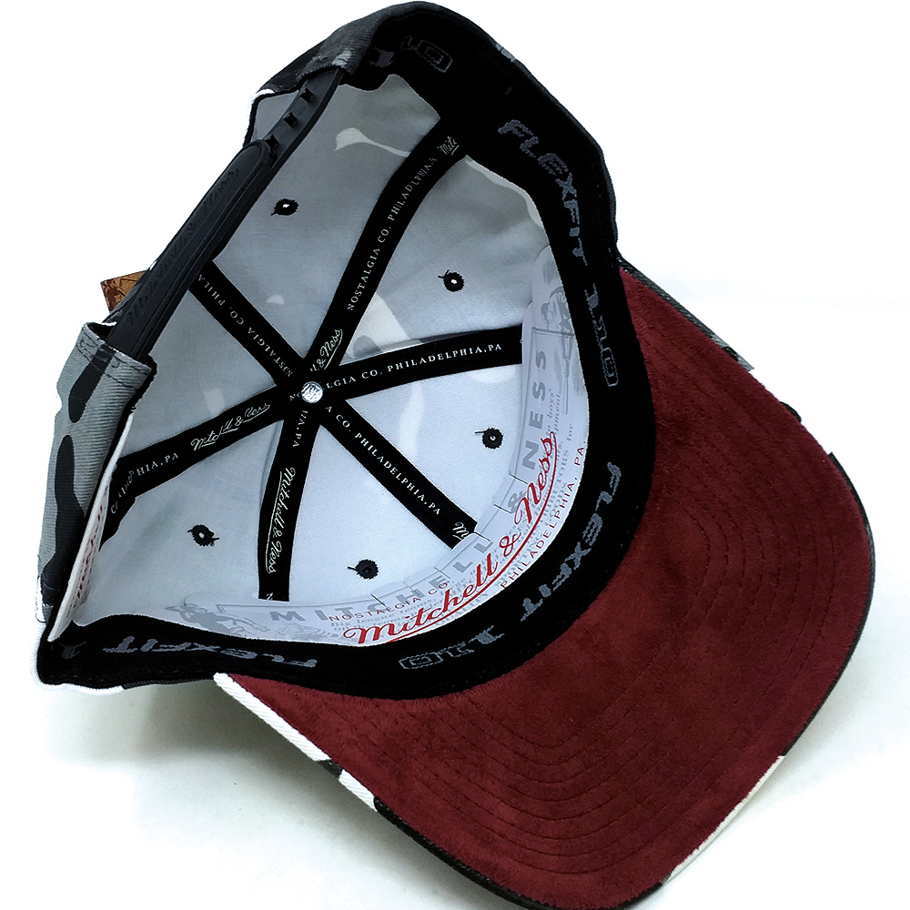 Mitchell - Ness - Emplaim Script Curved Snapback Cap - graues camo – Bild 3