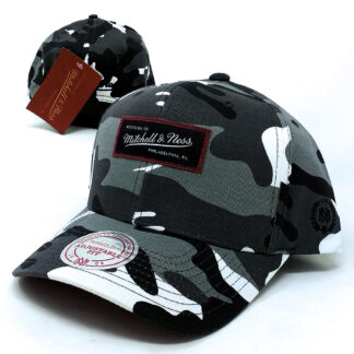Mitchell - Ness - Emplaim Script Curved Snapback Cap - graues camo