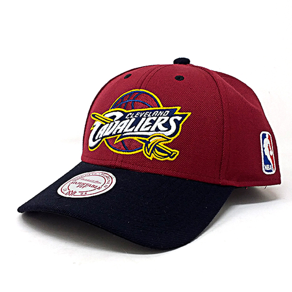 Mitchell - Ness - Cleveland Cavaliers Curved Snapback Cap - weinrot – Bild 4