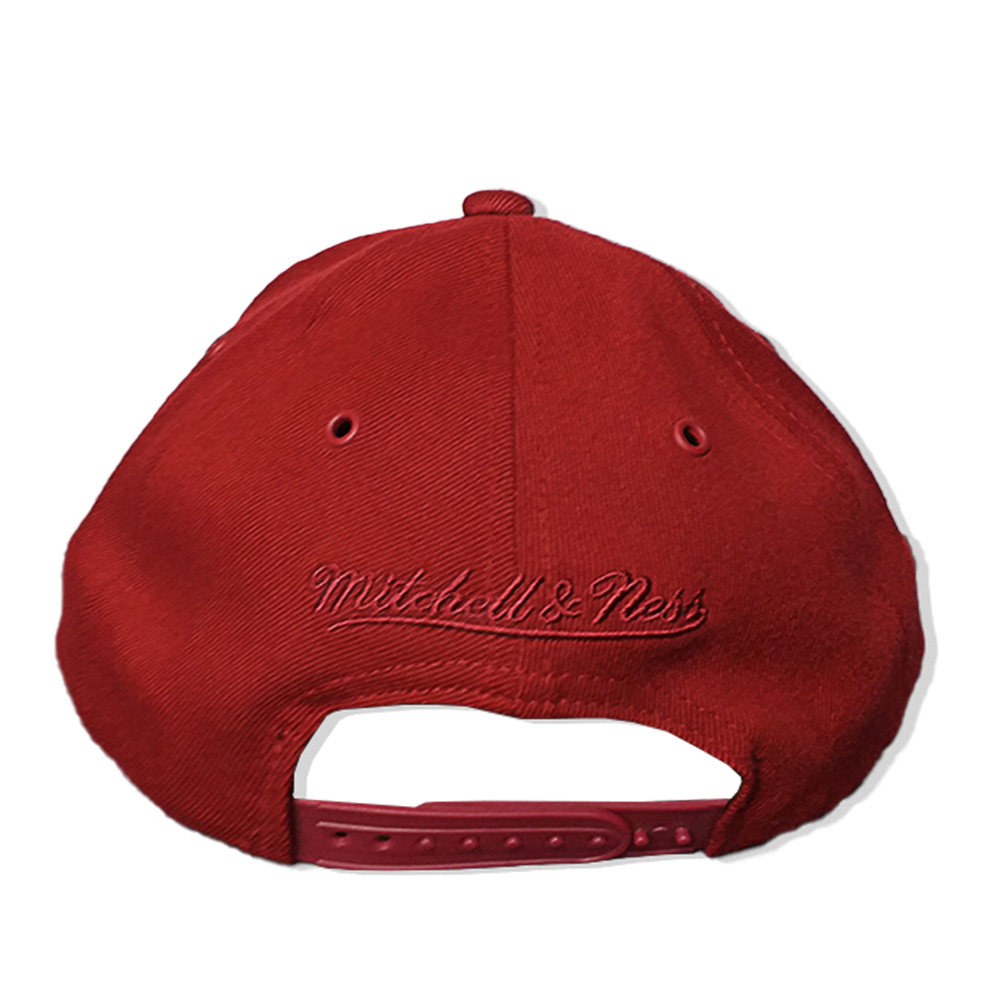 Mitchell - Ness - Miami Heat Curved Snapback Cap - weinrot – Bild 3