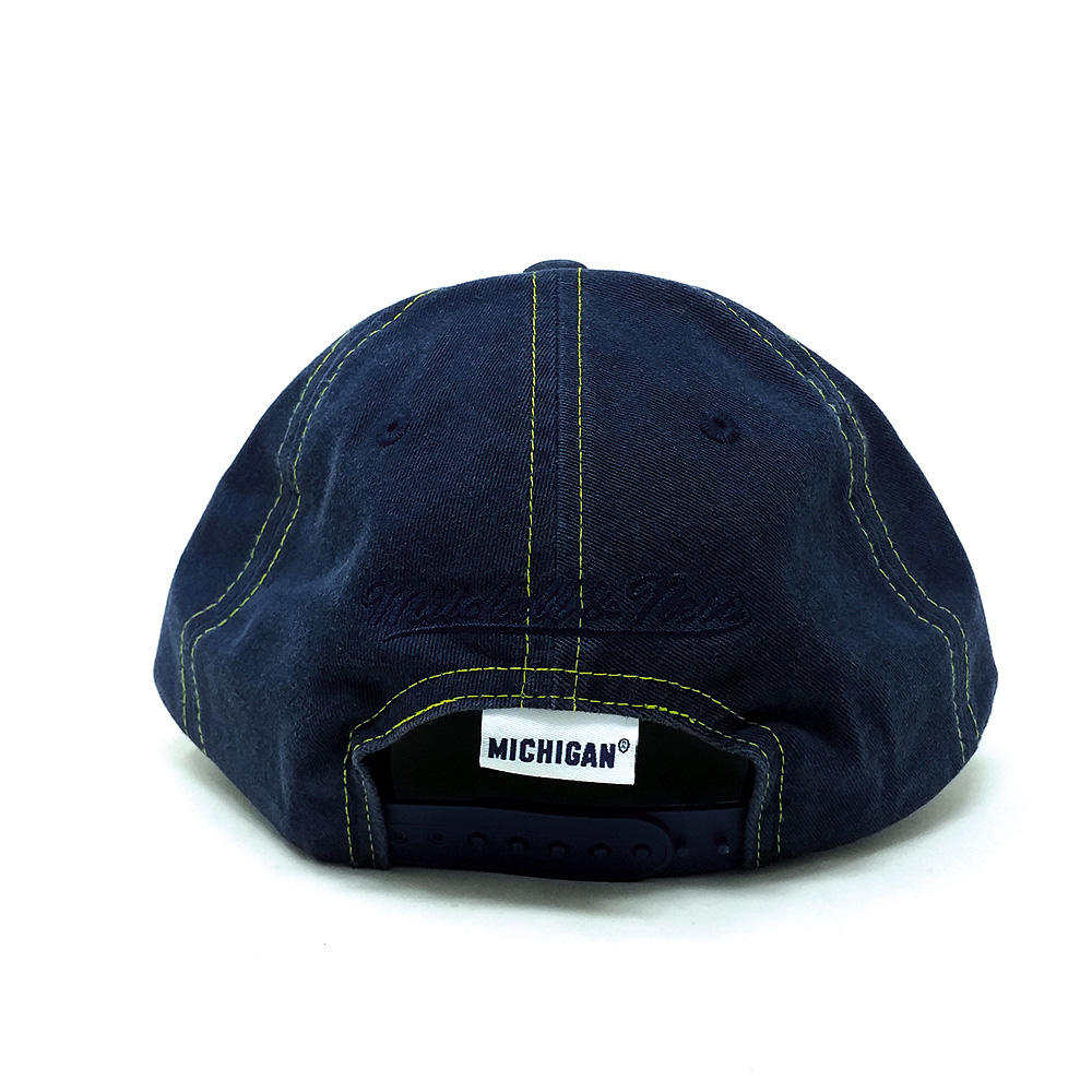 Mitchell - Ness - Michigan Curved Snapback Cap - navy – Bild 2