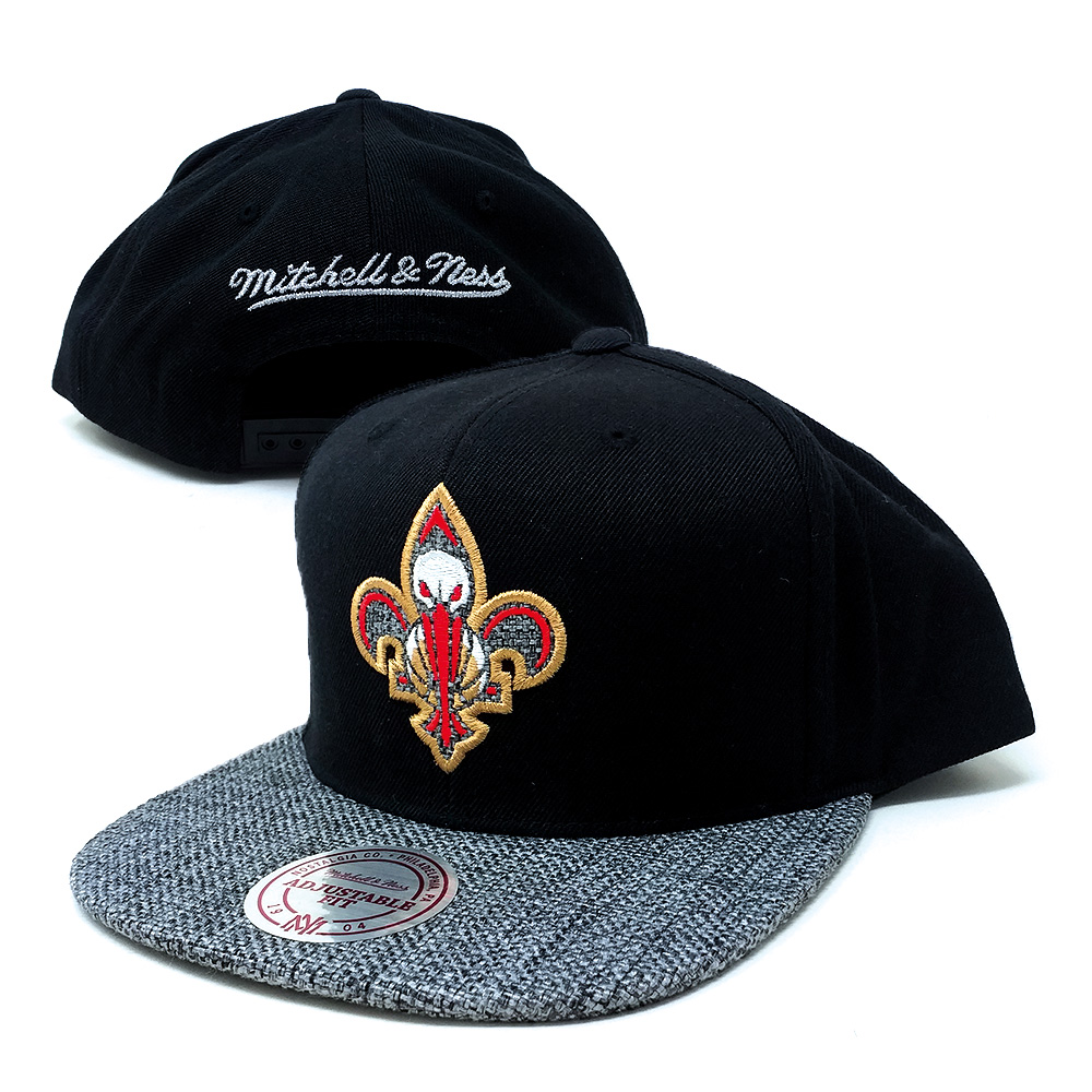 Mitchell - Ness - Pelicans Snapback Cap - schwarz-grau