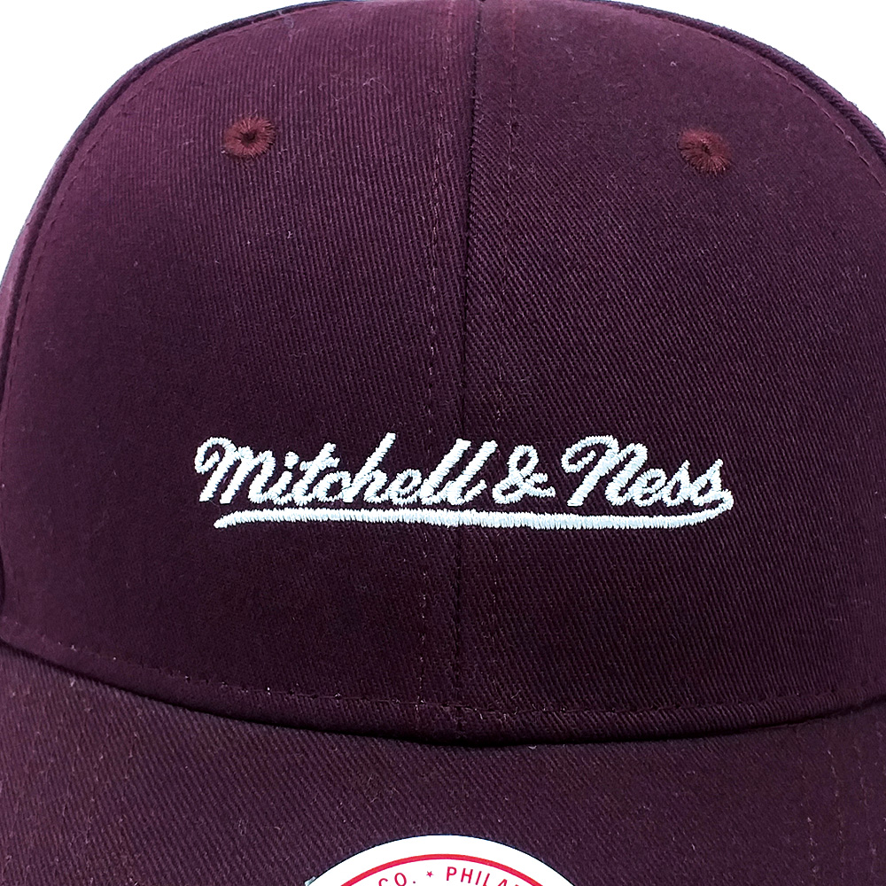 Mitchell - Ness - Sript Logo Dadhat Cap - weinrot – Bild 3