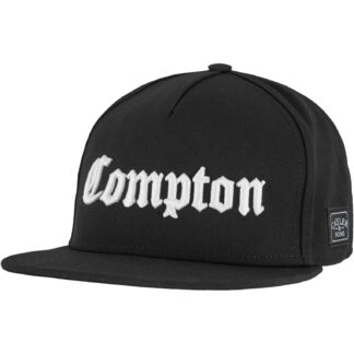 C&S Compton Plain Snapback Cap black von Cayler & Sons