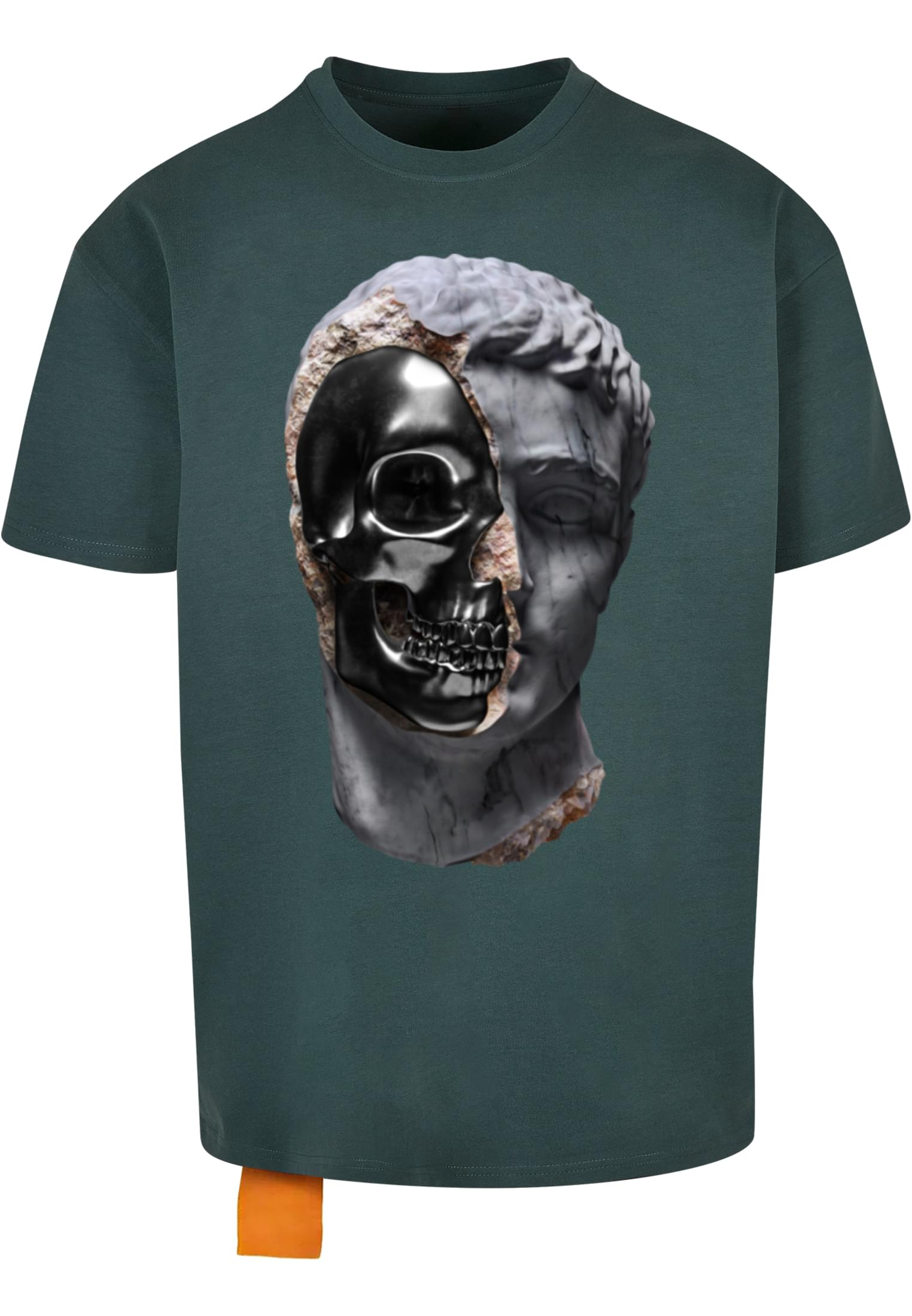 Sliced Oversized Tee bottlegreen