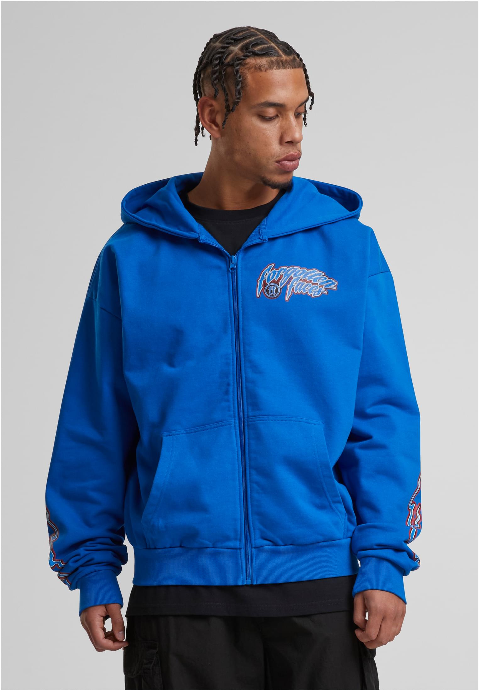 Hooded Guy Oversize Zip Hoody cobalt blue
