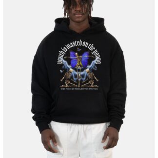 LY HOODY BUTTERFLY black von Lost Youth