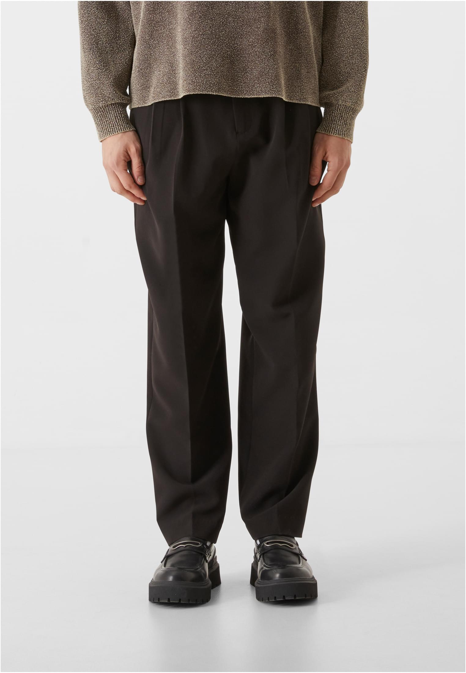 Lost Youth Double Pleated Dressed Pants black 28
