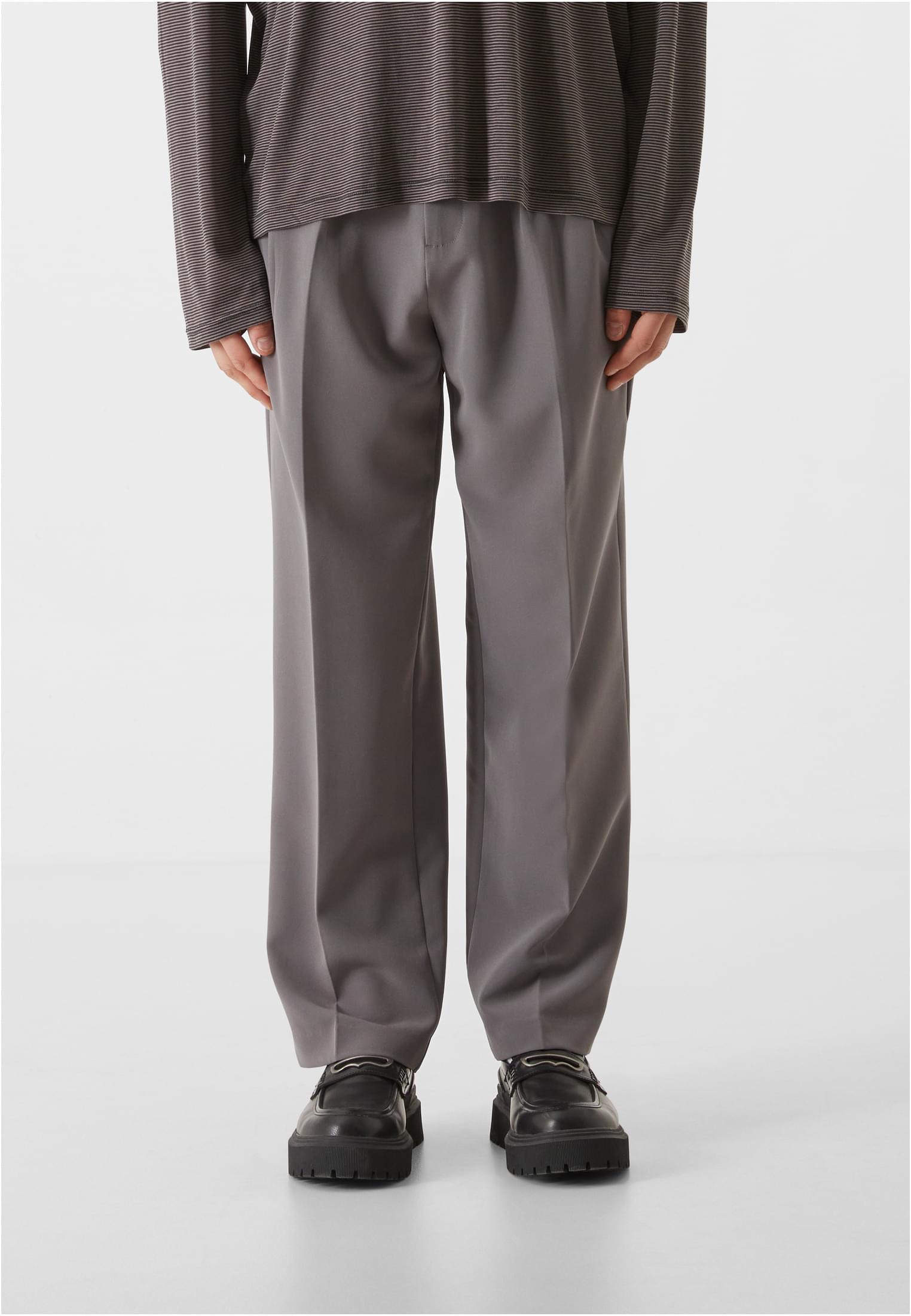 Lost Youth Double Pleated Dressed Pants grey 28