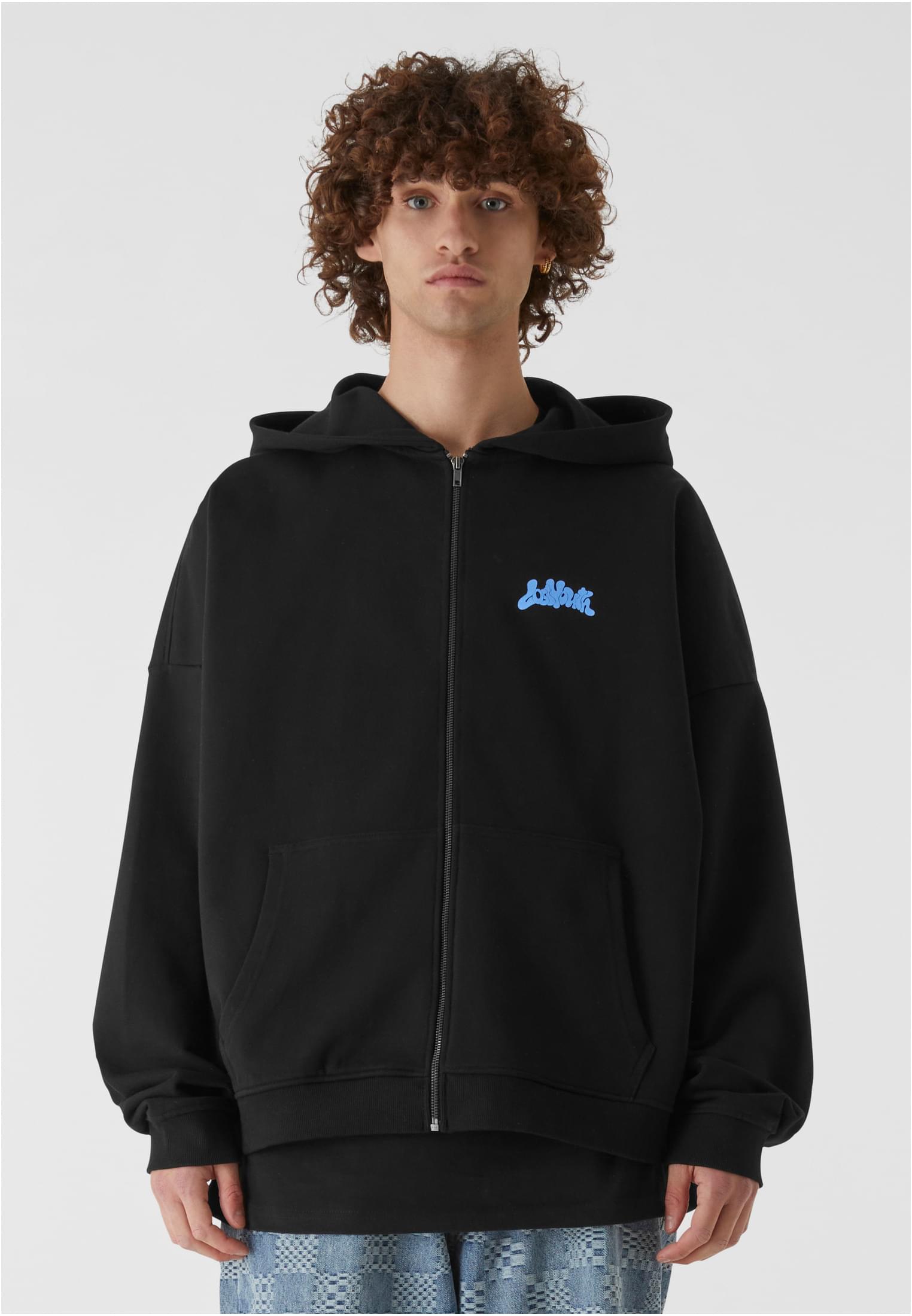 Lost Youth Zip Hoody - Circle of Bloom black