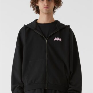 Lost Youth Zip Hoody - Flower Waves black