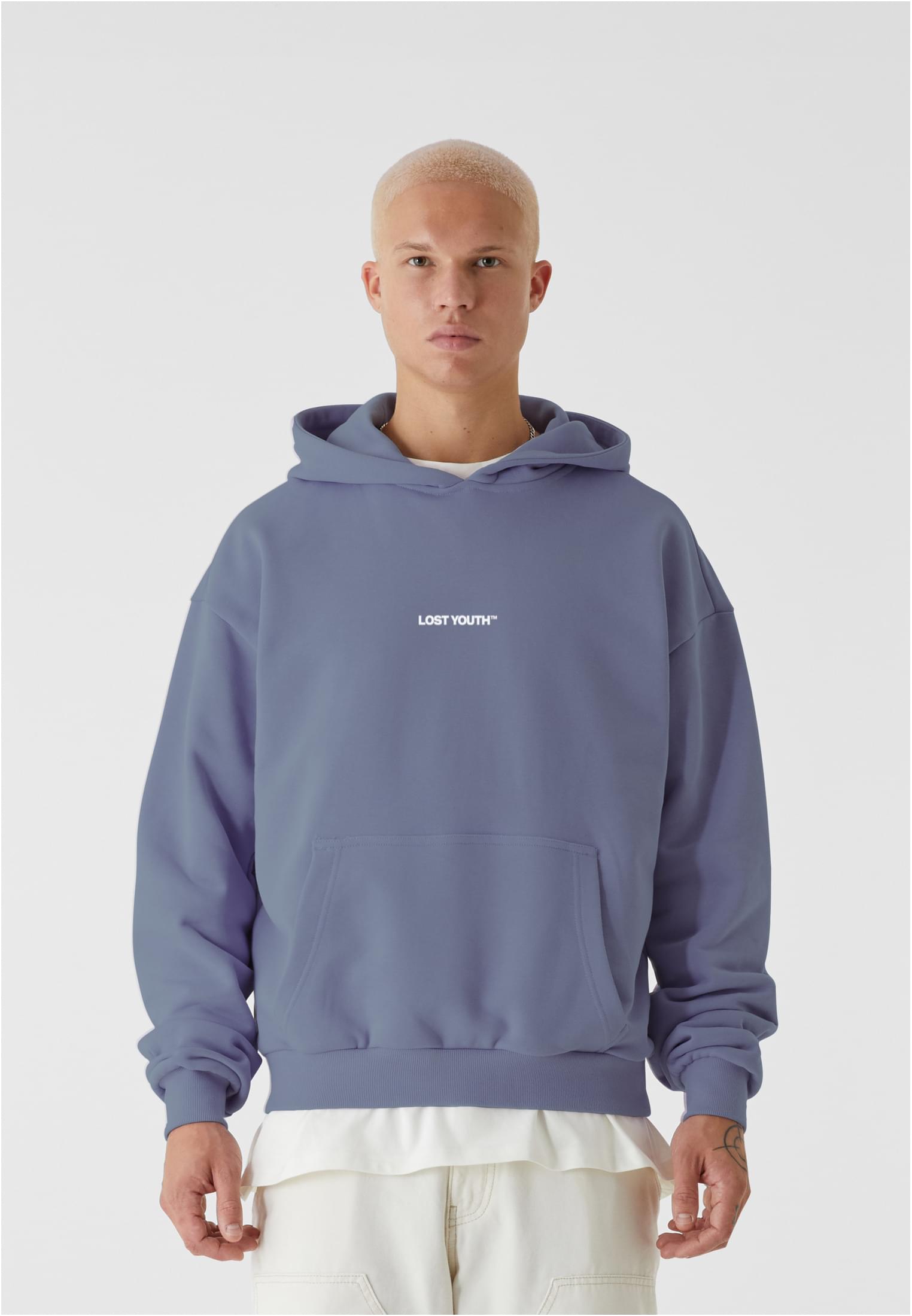 LY HOODY - CHAOS 2 vintage blue